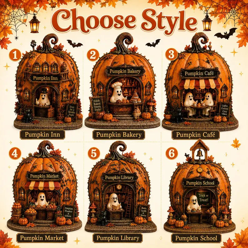 Charming Halloween Pumpkin House Decor, Printed Ghost Miniature Village, Light Up Fall Tabletop Display, Spooky Seasonal Figurine 0ea14d90-4cc3-44ca-a9f8-6e70fe50ba43-fg-13-.webp