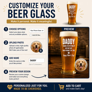 Dog Dad Beer Glass – Funny Father’s Day + Pet Portrait (Front/Back) - Personalized Beer Glass 0ec28530-ee6c-42a7-bb0c-30b4cb9bb5f2.jpg