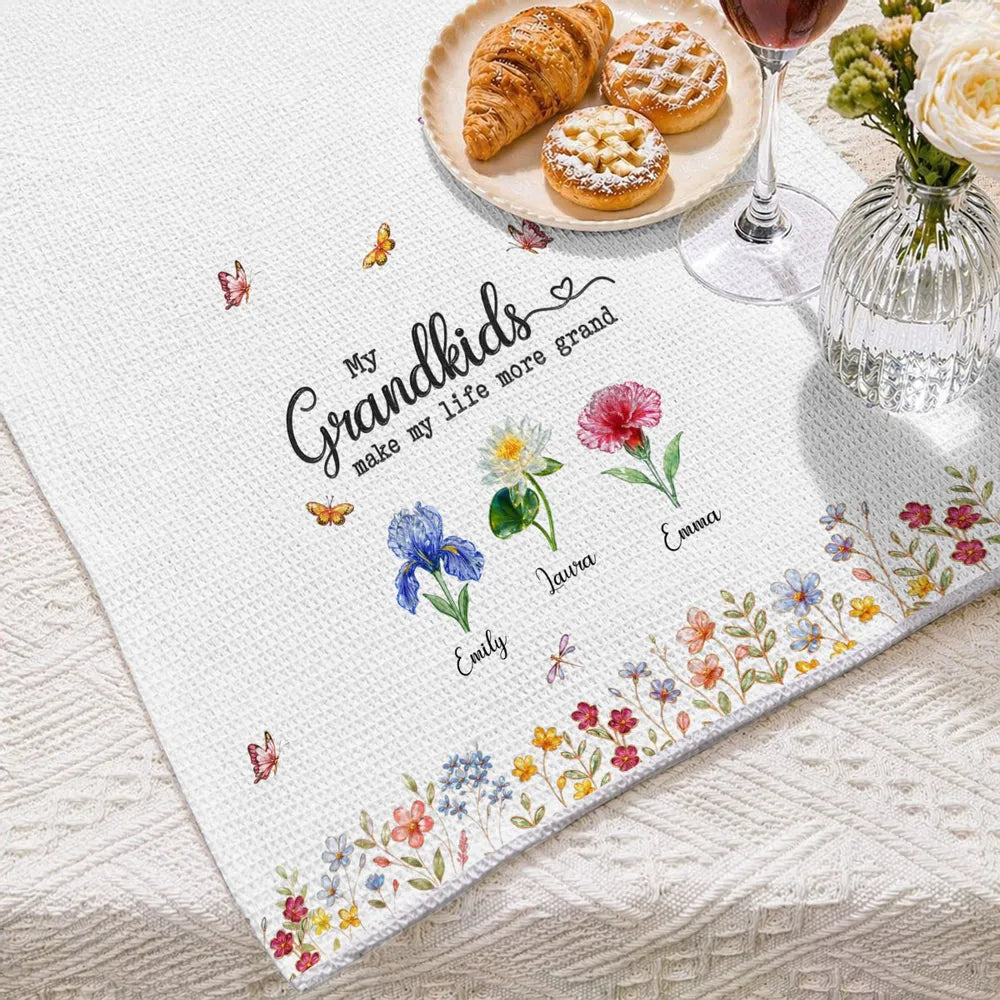 Make Life More Grand With My Lovely Kids - Personalized Kitchen Towel - Gift For Mom, Grandma 0ede4fa7-bacf-4a79-9639-737a64a6f4a9-banner-4.webp