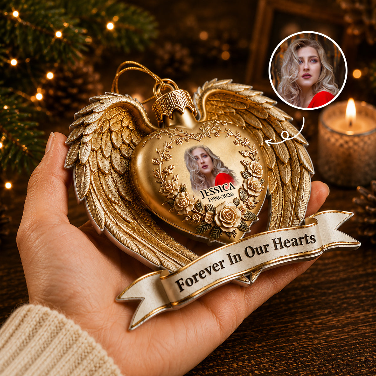 Forever In Our Hearts Angel Wings Memorial Keepsake - Real 3D Raised Ornament 0f43388a-b6d3-4af1-abaf-1bfb7a9dcae2-Banner-4-1-.jpg