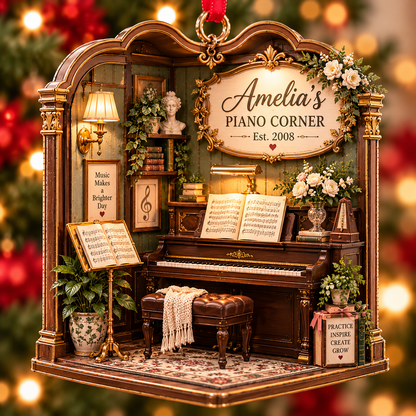 Personalized Piano Corner Christmas Ornament – Custom Name & Year, Piano Lover Gift, Pianist Christmas Gift, Piano Teacher Gift 0f508ff2-b8ca-4f8b-a9db-9536150bd890-Amelia-s-Cozy-Piano-Corner-Ornament-2.png