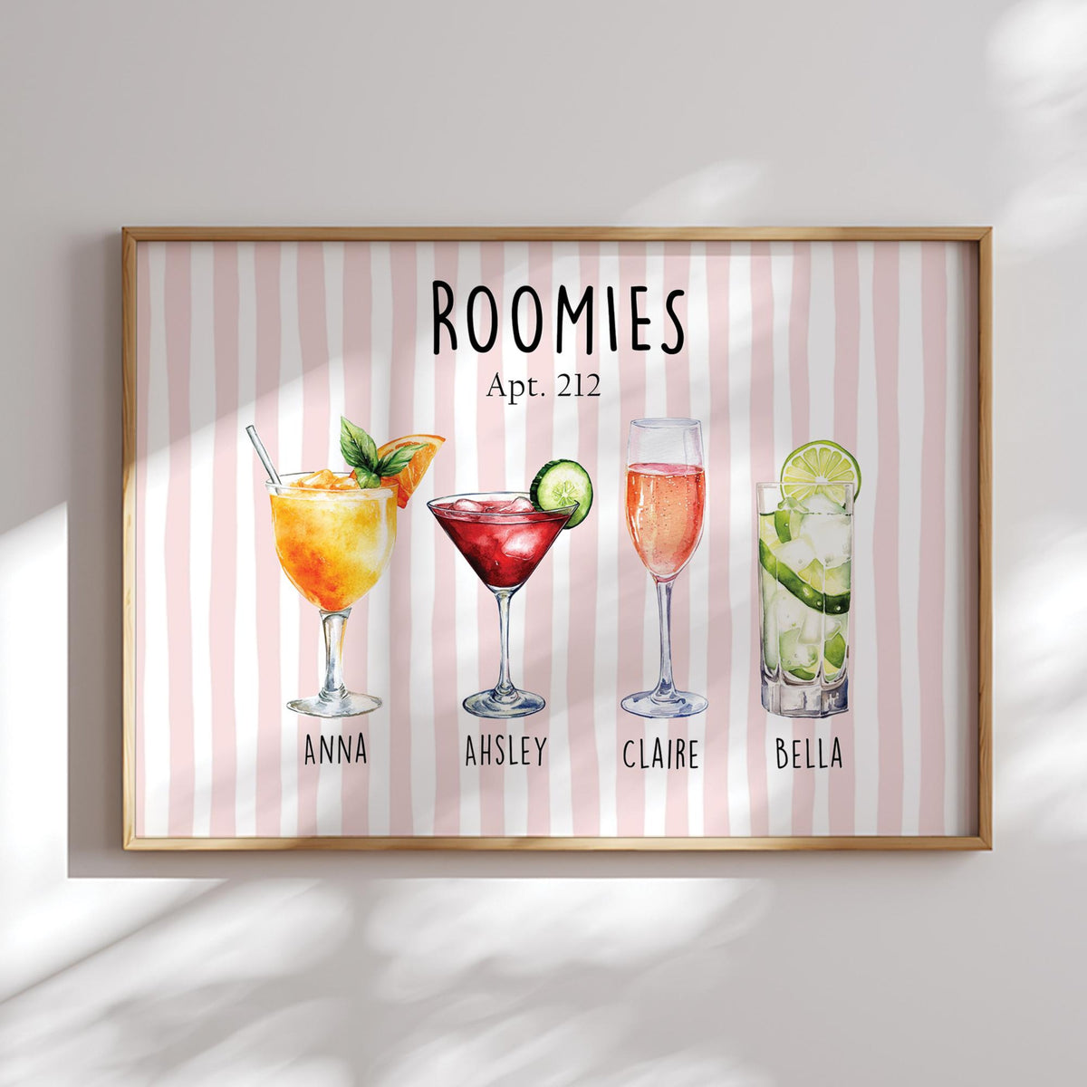 Custom Roommate Drink Print Dorm Room Sign, College Roommate Gift, Roommate Decor Trendy College Apartment Dorm Art, College Apartment Decor 0f6f6cf1-4e3c-4704-8ecf-234dde84a8c9-1.jpg