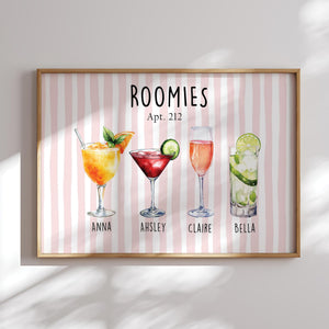 Custom Roommate Drink Print Dorm Room Sign, College Roommate Gift, Roommate Decor Trendy College Apartment Dorm Art, College Apartment Decor 0f6f6cf1-4e3c-4704-8ecf-234dde84a8c9-1.jpg