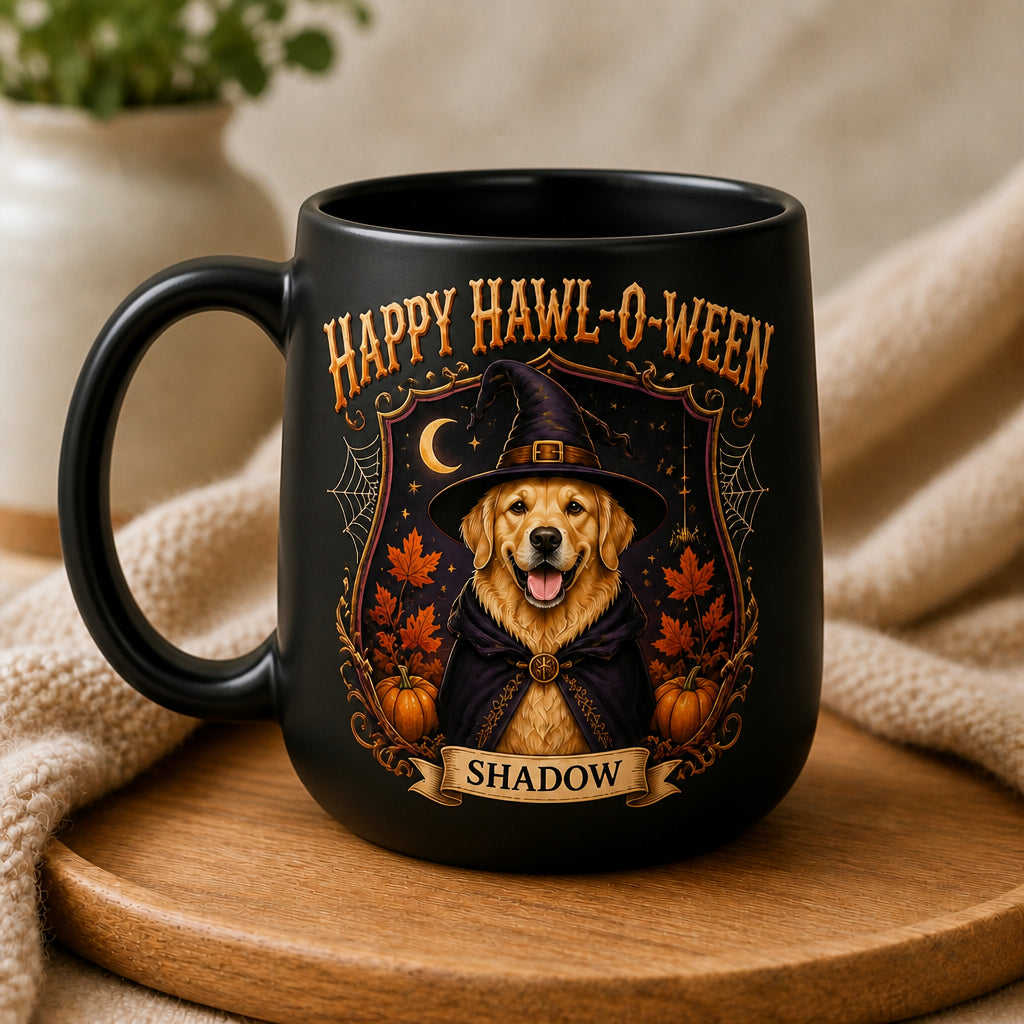 Happy Hawl‑o‑ween Custom Pet Portrait Pottery Mug - Personalized Pottery Mug 0f726166-6cc9-4adb-8136-243b25973380.jpg