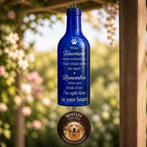 Personalized Pet Memorial Wine Bottle Wind Chime – Photo & Name - Personalized Wine Bottle Wind Chime 0f885f11-a0ef-4615-9a99-c05162853f6f.jpg