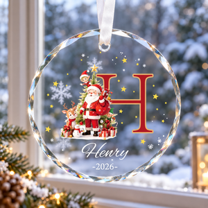 Custom Monogram Name Glass Ornament, Elf Snowman Christmas Ornaments for Kids, 2026 Christmas Keepsakes, Children Xmas Gifts 0f926165-5916-4923-8694-9fcca7ce94b6-banner-2.png