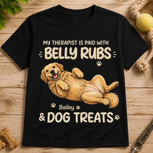 Belly Rubs & Dog Treats Custom Pet Portrait Tee - Personalized T-shirt 0f983969-7a4b-4149-98ee-1c95b7ef3e53.png