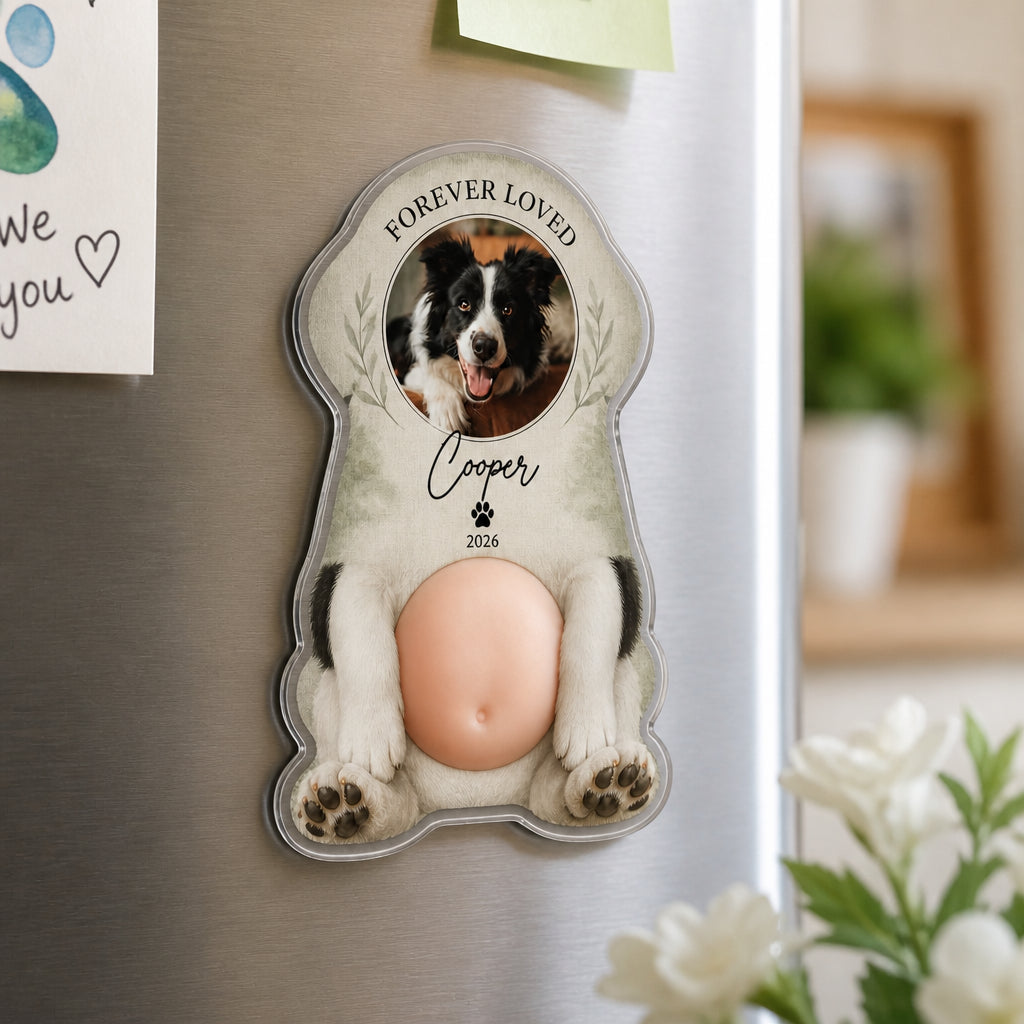 Forever Loved Pet Memorial Photo Magnet - Personalized Acrylic Refrigerator Magnet - Soft Rubber Belly 0fb6b3ab-4a32-425a-9117-9bc58b2ce67b.jpg