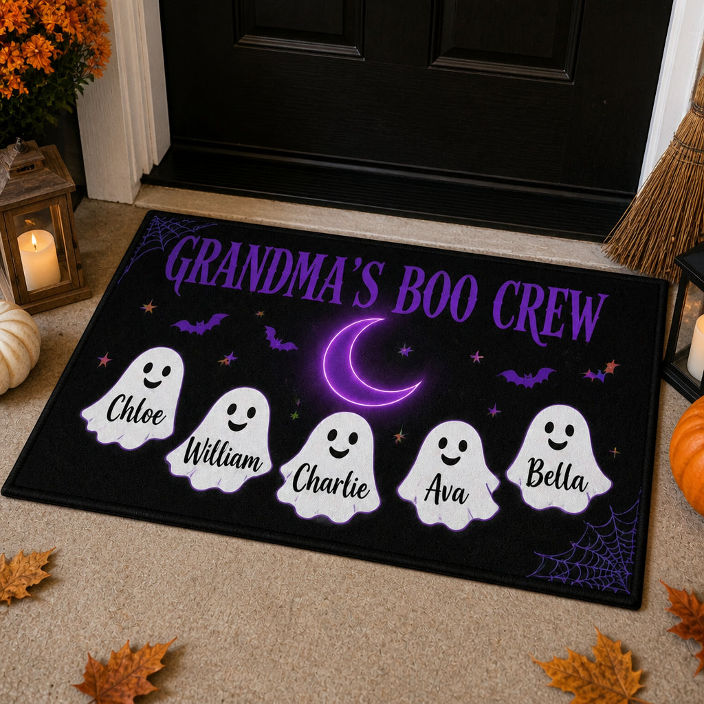 Grandma's Boo Crew Halloween Doormat – Personalized Grandkids Names - Personalized Doormat 0fc55834-a637-4387-be02-fb6a3f6c378f.jpg