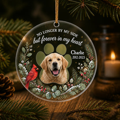 Pet Memorial Photo Ornament – Forever in My Heart (Cardinal Wreath) - Personalized Transparent Acrylic Ornament 0ff5f3ff-6c49-4806-91c5-5c2c039c3d8a.jpg