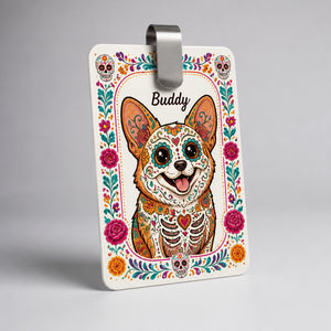 Custom Sugar Skull Pet Car Visor Clip – Photo to Art - Personalized Car Visor Clip 0ff6de80-3e66-41c0-8072-5c858a546e54.jpg