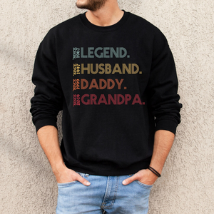 Retro Vintage Legend Husband - Personalized Shirt - Gift For Husband