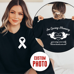 In Loving Memory Rest In Peace - Personalized 2 Side Printed Shirt - Memorial Gift