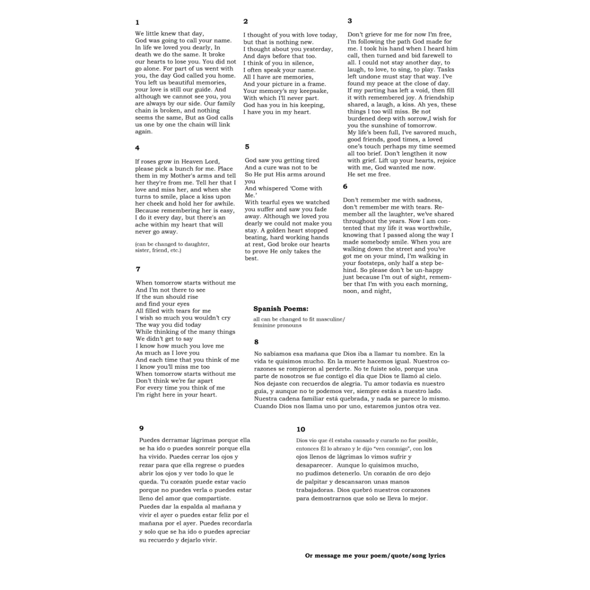 Forever In Our Heart Memorial Poem - Custom LED Flameless Candle - Sympathy Gift for Loss of Loved One Gift