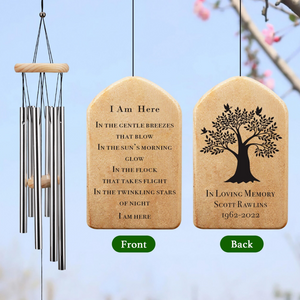 Memorial Tree Loss Of Loved One - Personalized Wind Chime - Memorial Gift