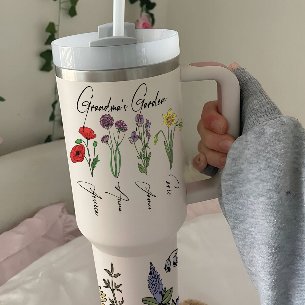 Grandma's Garden Birth Month Flower - Personalized Tumbler - Gift For Mother 1-1_63c55ab6-e985-4524-9de9-37803d25267b.png?v=1714719435