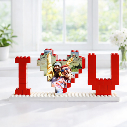 Personalized Building Blocks Puzzle, Photo Puzzle, I Love You Block Puzzle, Girlfriend, Valentine's Gifts for Her