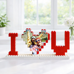 Personalized Building Blocks Puzzle, Photo Puzzle, I Love You Block Puzzle, Girlfriend, Valentine's Gifts for Her