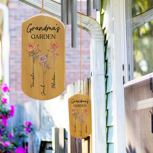 Grandma's Garden - Personalized Wind Chime - Gift For Grandma