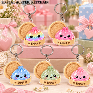 Personalized Squishy Keychain, Custom Name Squishy Bag Charm, Cute Backpack Keychain for Kids, Squishy Collector Gift, Kid Birthday Gift