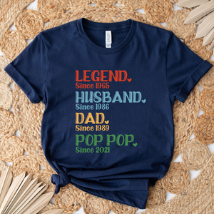 Legend Husband Daddy Papa - Personalized Shirt - Gift For Husband