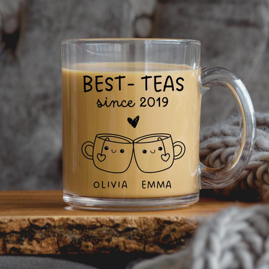 Best-teas since friendship gift, custom bestie mug, personalized best friend long distance birthday present