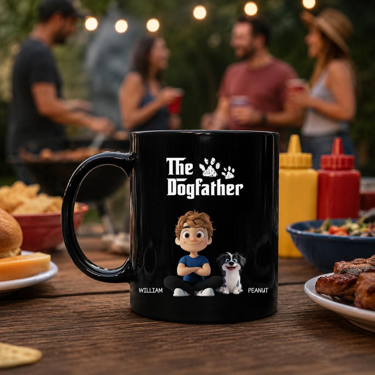 The Cool Dog Father - Personalized Mug - Gift For Dog Owners, Dog Lovers, Father's Day Gift