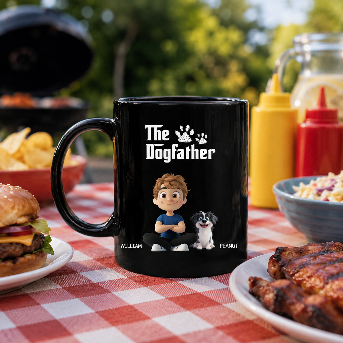 The Cool Dog Father - Personalized Mug - Gift For Dog Owners, Dog Lovers, Father's Day Gift