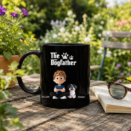 The Cool Dog Father - Personalized Mug - Gift For Dog Owners, Dog Lovers, Father's Day Gift