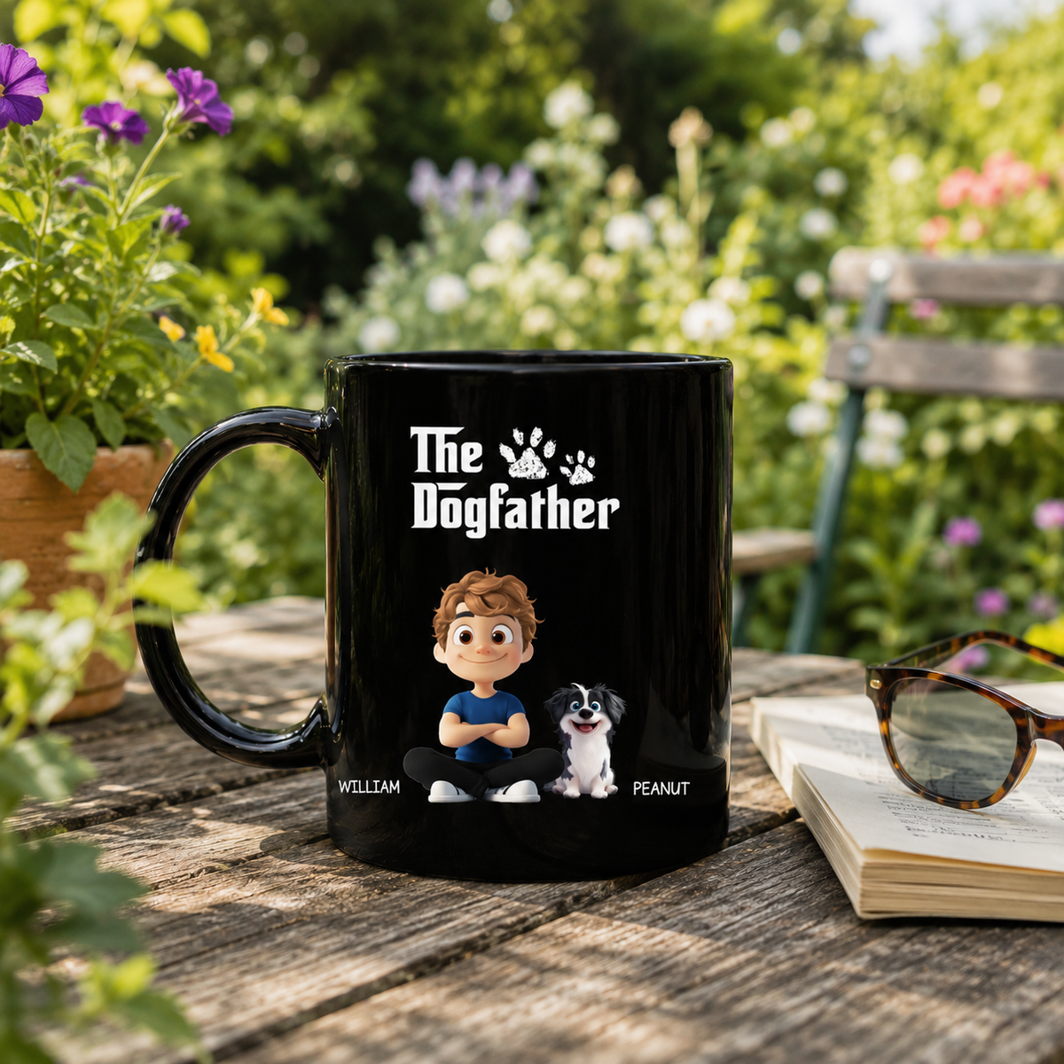 The Cool Dog Father - Personalized Mug - Gift For Dog Owners, Dog Lovers, Father's Day Gift