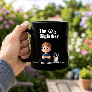 The Cool Dog Father - Personalized Mug - Gift For Dog Owners, Dog Lovers, Father's Day Gift
