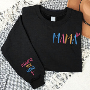 Custom Grandma Embroidery Shirt With Kids Name