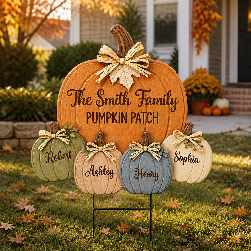 Personalized Family Pumpkin Patch Yard Sign (4 Names) - Personalized Yard Sign 10031ceb-b547-4e1f-9a2c-f1e70c264aa2.jpg