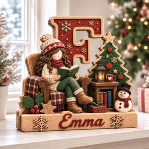 Custom Christmas Initial Letter & Name Block, Holiday Reader Shelf Decor, Cozy Library Decoration, Personalized Book Lover Christmas Gift 10043baf-a568-4567-96a5-7b71fd3ada44-1.jpg