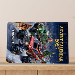 Monster Crusher - Personalized Kid Advent Calendar With Ornaments 24 Days Christmas Blind Box For Kids