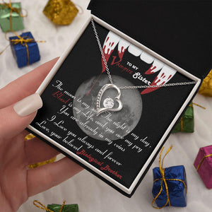 To My Sister I Love You Forever Necklace With Message Card, Gift For Sister, Meaningful Gift, Love From Brother.. 1011.jpg