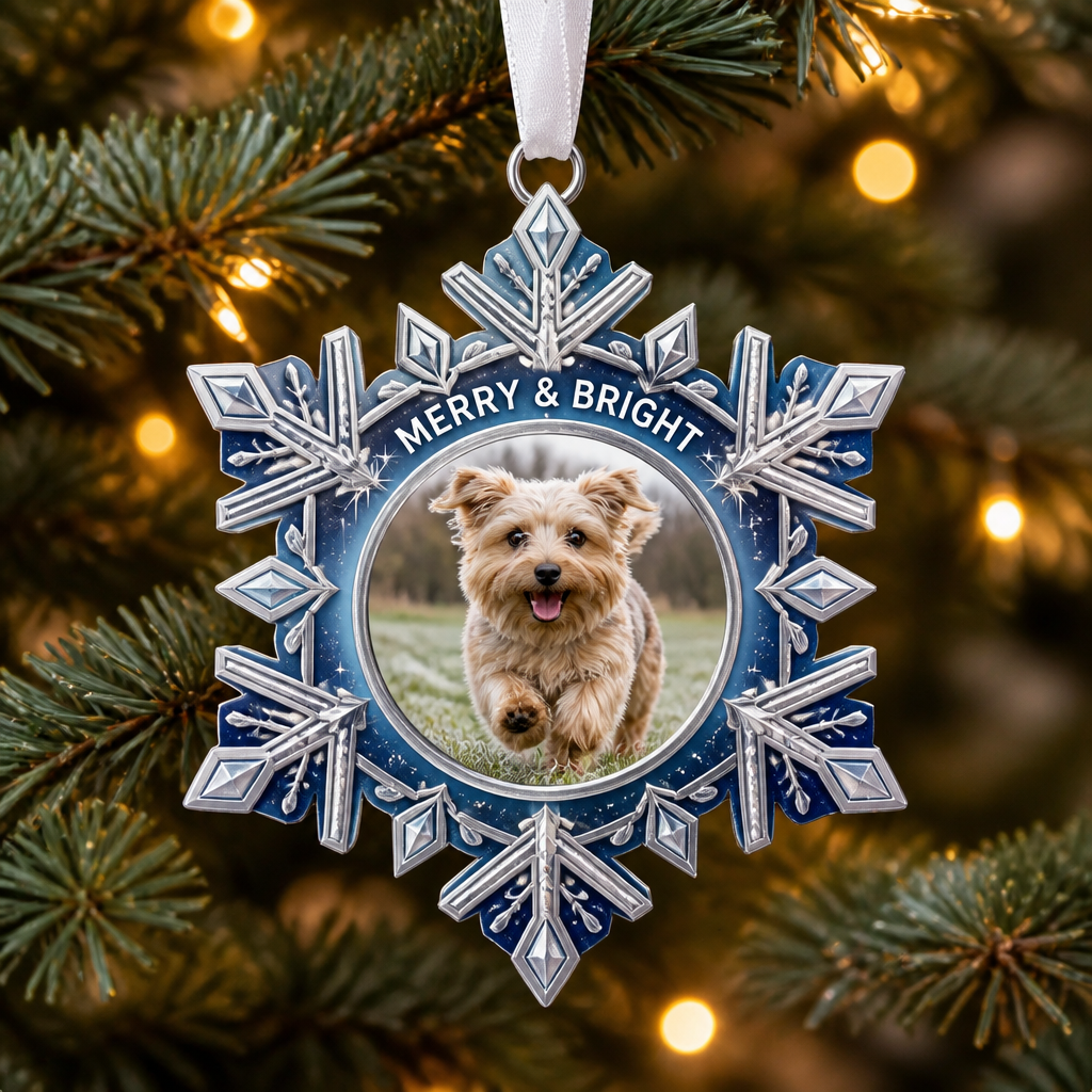Frosted Silver Snowflake Photo Ornament — Personalized Pet/Family Picture - Personalized Ornament 101f8f66-4e63-42cc-b6a5-615ba2decba1.png