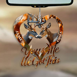 You & Me We Got This - Personalized Hunting Car Ornament