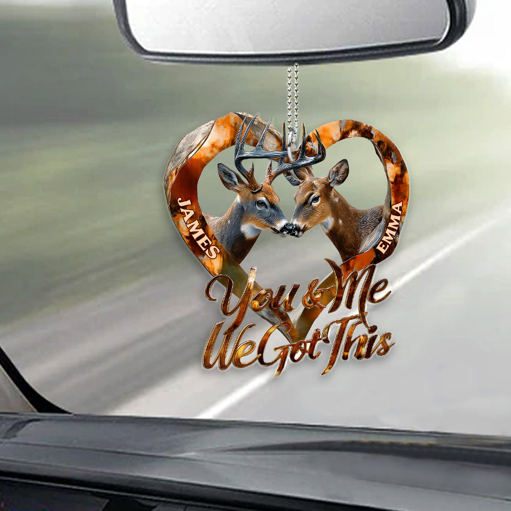 You & Me We Got This - Personalized Hunting Car Ornament
