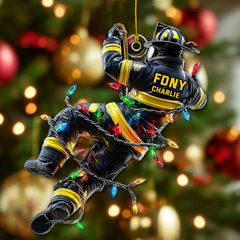 Holiday Rescue - Personalized Firefighter Ornament Christmas Ornament Christmas Tree Decoration
