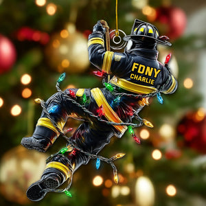 Holiday Rescue - Personalized Firefighter Ornament Christmas Ornament Christmas Tree Decoration