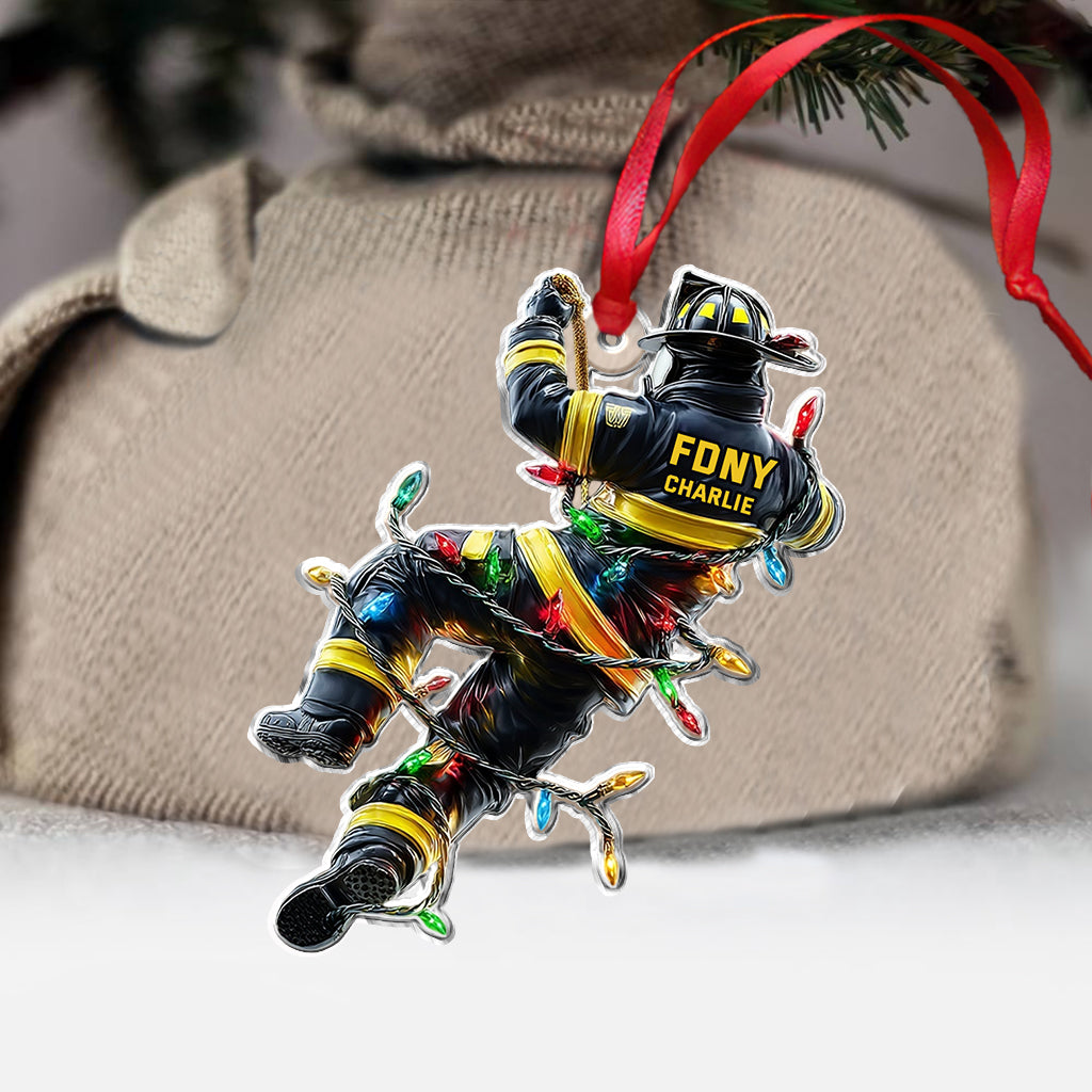 Holiday Rescue - Personalized Firefighter Ornament Christmas Ornament Christmas Tree Decoration