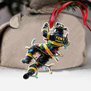 Holiday Rescue - Personalized Firefighter Ornament Christmas Ornament Christmas Tree Decoration