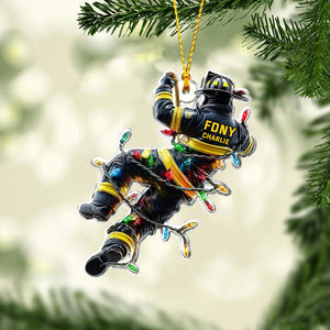 Holiday Rescue - Personalized Firefighter Ornament Christmas Ornament Christmas Tree Decoration