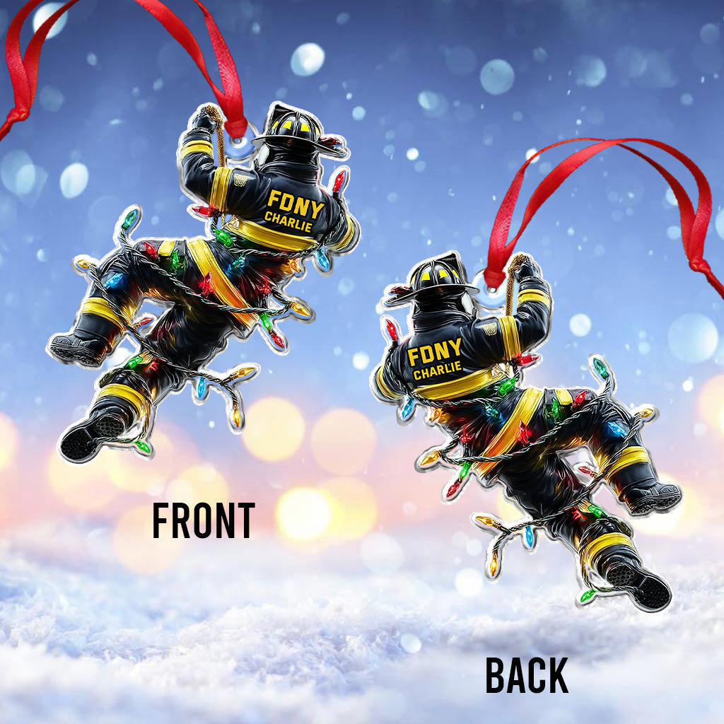 Holiday Rescue - Personalized Firefighter Ornament Christmas Ornament Christmas Tree Decoration