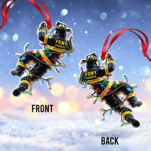 Holiday Rescue - Personalized Firefighter Ornament Christmas Ornament Christmas Tree Decoration