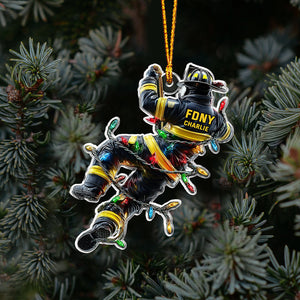 Holiday Rescue - Personalized Firefighter Ornament Christmas Ornament Christmas Tree Decoration