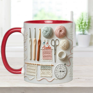 Love Crocheting - Personalized Crocheting Accent Mug
