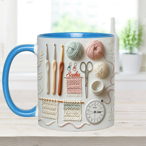 Love Crocheting - Personalized Crocheting Accent Mug