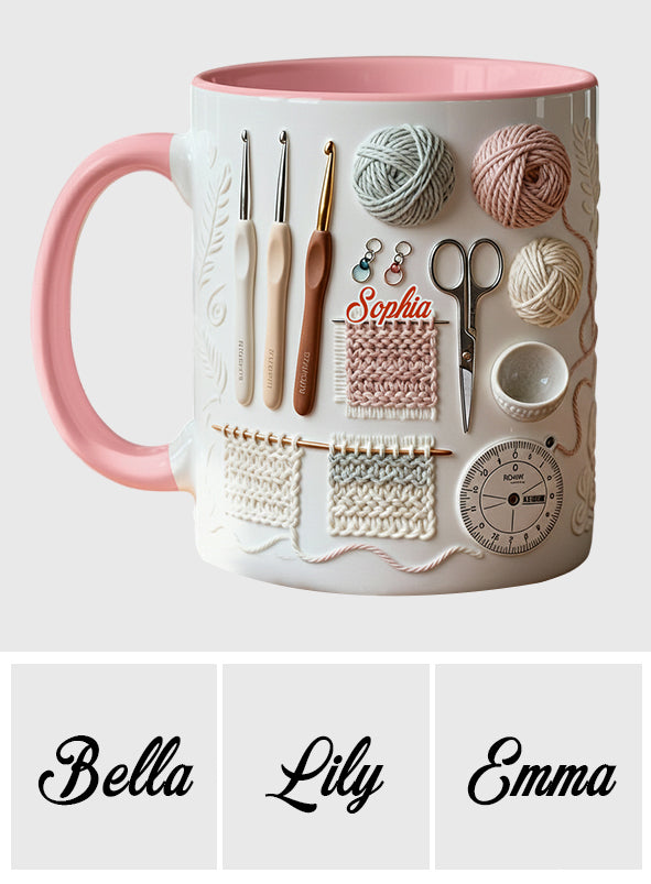 Love Crocheting - Personalized Crocheting Accent Mug
